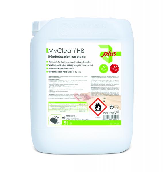 MyClean® HB Händedesinfektion biozid 5 Liter